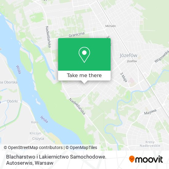 Blacharstwo i Lakiernictwo Samochodowe. Autoserwis map