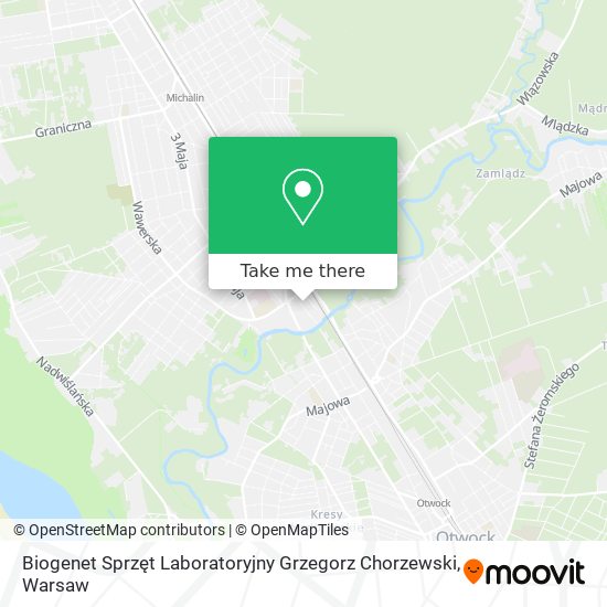 Biogenet Sprzęt Laboratoryjny Grzegorz Chorzewski map