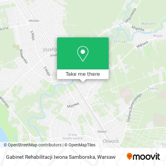 Gabinet Rehabilitacji Iwona Samborska map