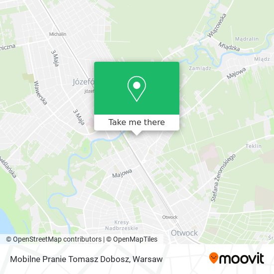 Mobilne Pranie Tomasz Dobosz map