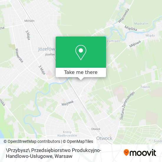 \Przybysz\ Przedsiębiorstwo Produkcyjno-Handlowo-Usługowe map