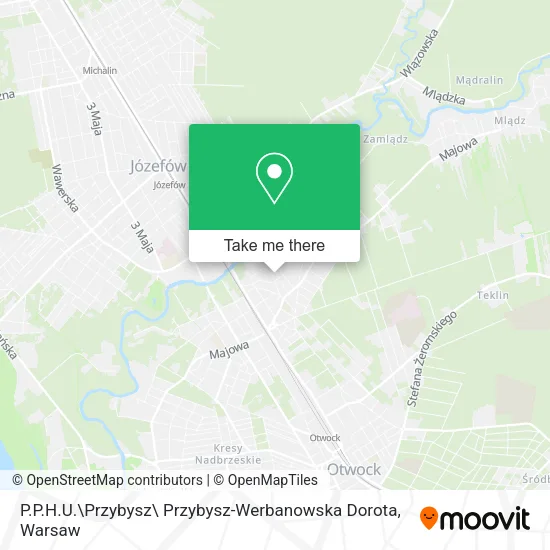 P.P.H.U.\Przybysz\ Przybysz-Werbanowska Dorota map