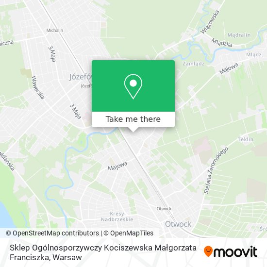 Sklep Ogólnosporzywczy Kociszewska Małgorzata Franciszka map