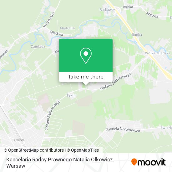 Kancelaria Radcy Prawnego Natalia Olkowicz map