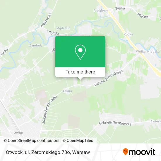 Otwock, ul. Zeromskiego 73o map