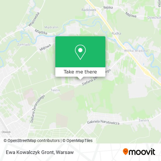 Ewa Kowalczyk Gront map