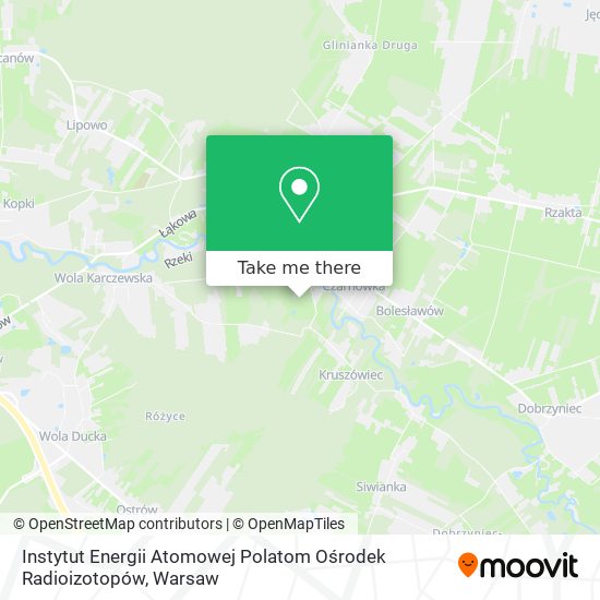 Instytut Energii Atomowej Polatom Ośrodek Radioizotopów map