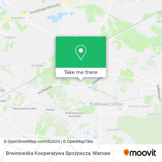 Brwinowska Kooperatywa Spożywcza map