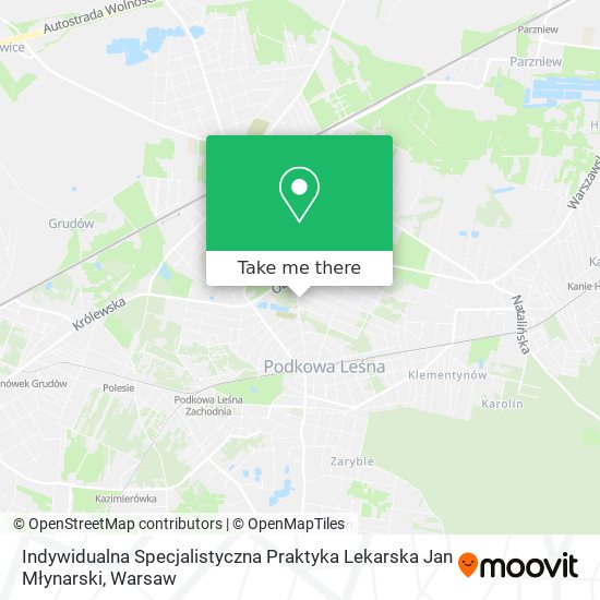 Indywidualna Specjalistyczna Praktyka Lekarska Jan Młynarski map