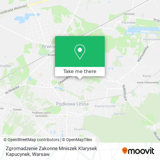 Карта Zgromadzenie Zakonne Mniszek Klarysek Kapucynek