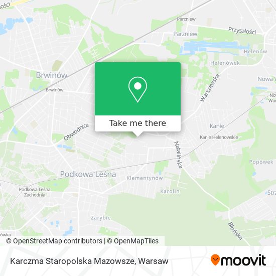 Карта Karczma Staropolska Mazowsze