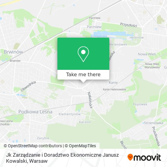 Jk Zarządzanie i Doradztwo Ekonomiczne Janusz Kowalski map