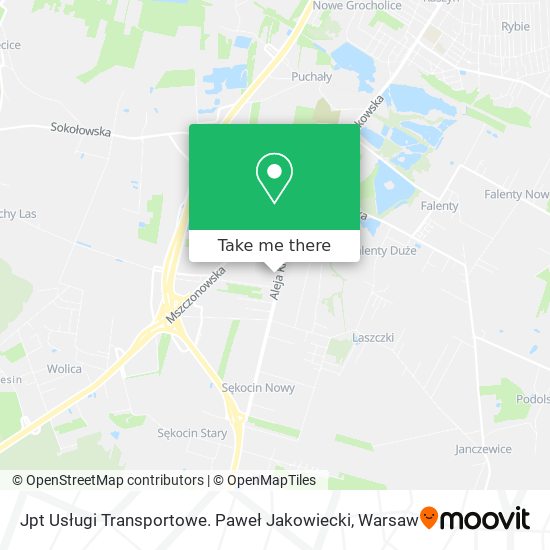 Jpt Usługi Transportowe. Paweł Jakowiecki map