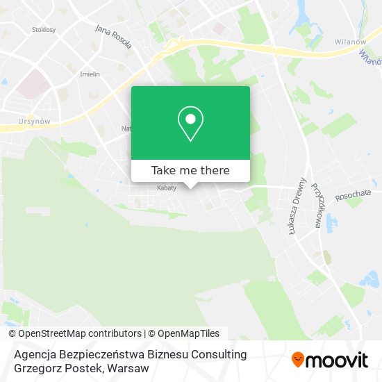 Agencja Bezpieczeństwa Biznesu Consulting Grzegorz Postek map