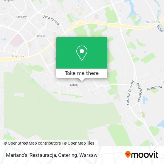 Mariano's, Restauracja, Catering map