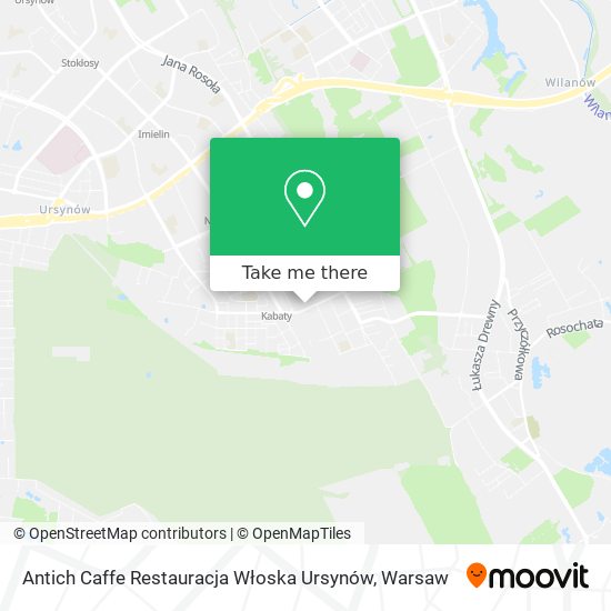 Antich Caffe Restauracja Włoska Ursynów map