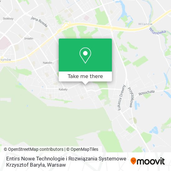 Entirs Nowe Technologie i Rozwiązania Systemowe Krzysztof Baryła map