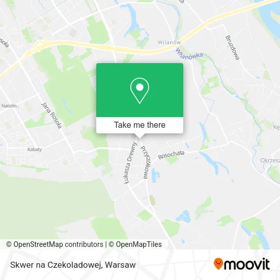 Skwer na Czekoladowej map