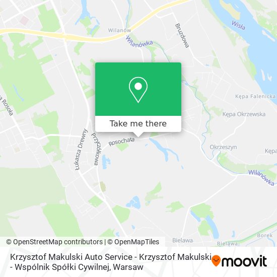 Krzysztof Makulski Auto Service - Krzysztof Makulski - Wspólnik Spółki Cywilnej map