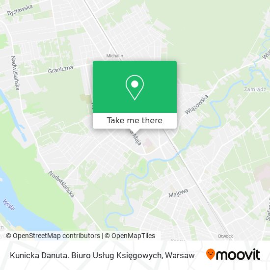 Kunicka Danuta. Biuro Usług Księgowych map