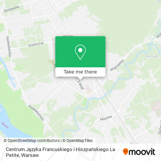 Centrum Języka Francuskiego i Hiszpańskiego La Petite map