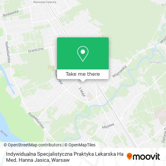 Indywidualna Specjalistyczna Praktyka Lekarska Ha Med. Hanna Jasica map