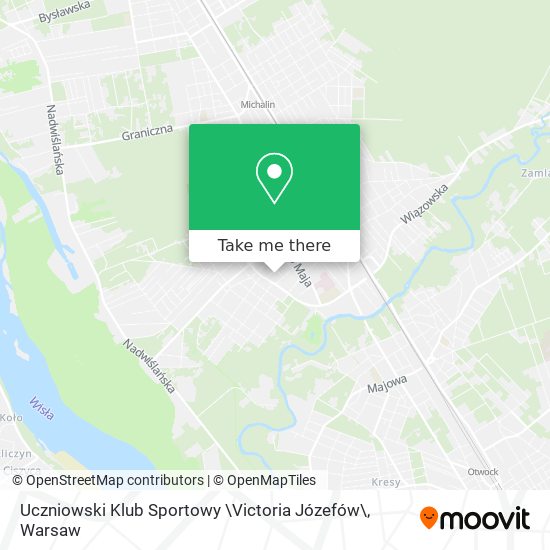 Uczniowski Klub Sportowy \Victoria Józefów\ map