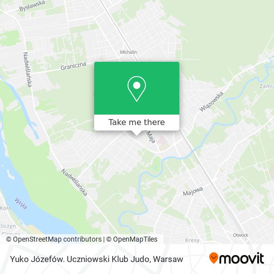 Yuko Józefów. Uczniowski Klub Judo map