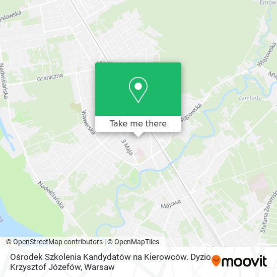 Ośrodek Szkolenia Kandydatów na Kierowców. Dyzio Krzysztof Józefów map