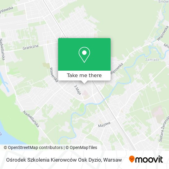 Карта Ośrodek Szkolenia Kierowców Osk Dyzio