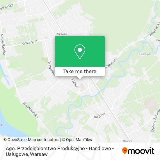 Ago. Przedsiębiorstwo Produkcyjno - Handlowo - Usługowe map