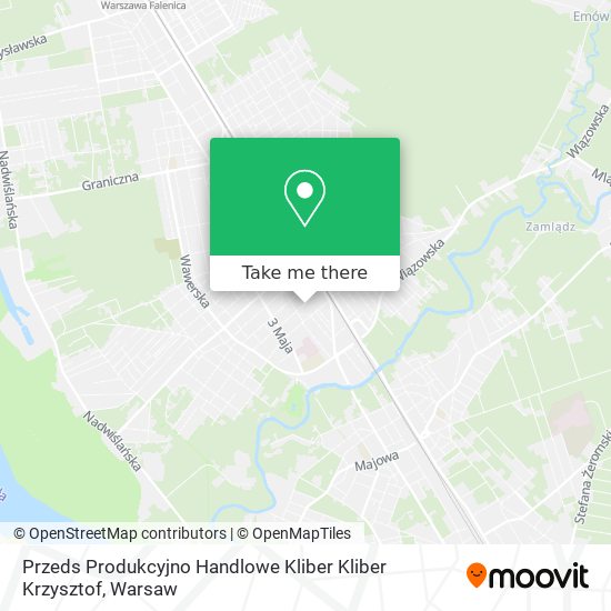 Przeds Produkcyjno Handlowe Kliber Kliber Krzysztof map