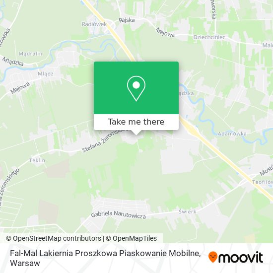 Fal-Mal Lakiernia Proszkowa Piaskowanie Mobilne map