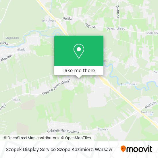 Карта Szopek Display Service Szopa Kazimierz