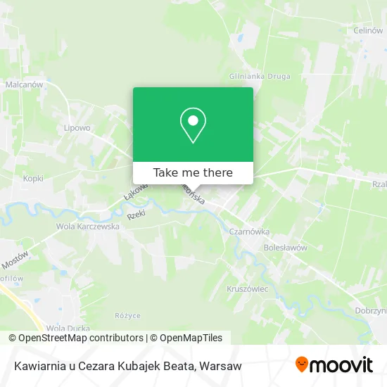 Карта Kawiarnia u Cezara Kubajek Beata