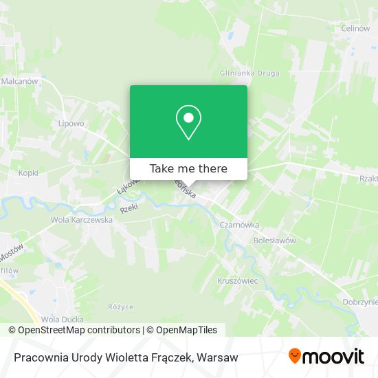 Pracownia Urody Wioletta Frączek map