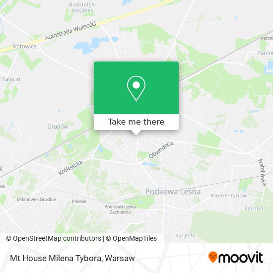 Mt House Milena Tybora map