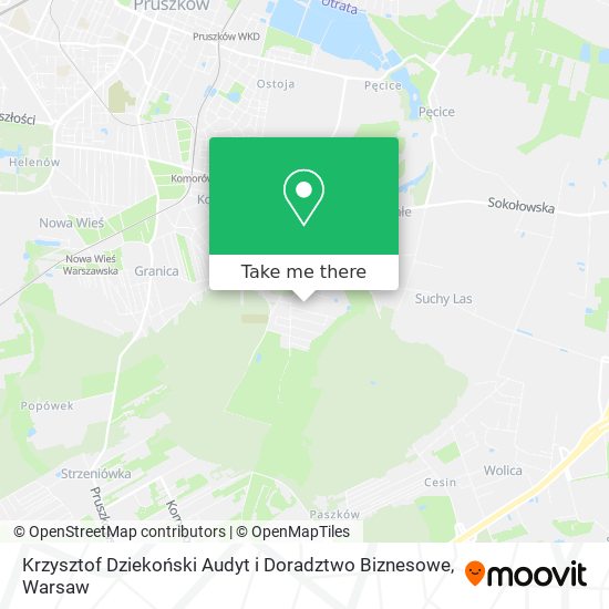 Krzysztof Dziekoński Audyt i Doradztwo Biznesowe map