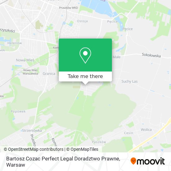 Bartosz Cozac Perfect Legal Doradztwo Prawne map