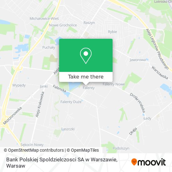 Bank Polskiej Spoldzielczosci SA w Warszawie map