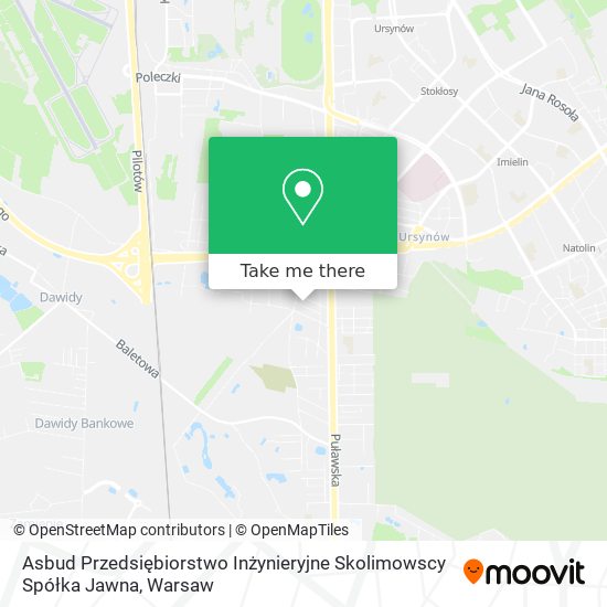 Asbud Przedsiębiorstwo Inżynieryjne Skolimowscy Spółka Jawna map