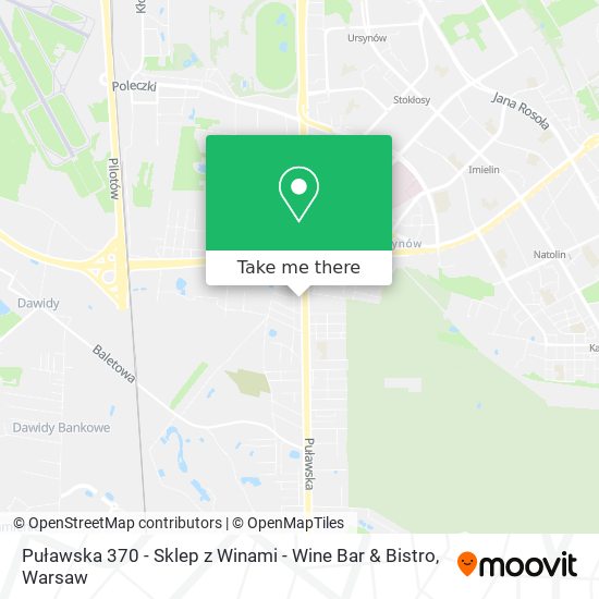 Puławska 370 - Sklep z Winami - Wine Bar & Bistro map