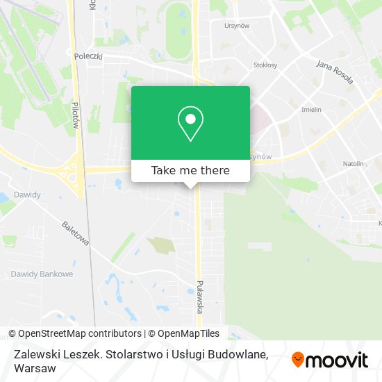 Zalewski Leszek. Stolarstwo i Usługi Budowlane map