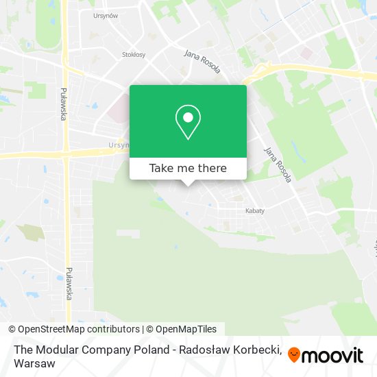 The Modular Company Poland - Radosław Korbecki map