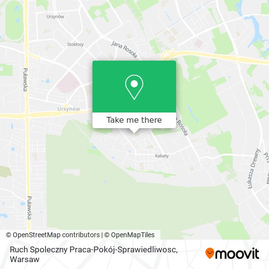 Ruch Spoleczny Praca-Pokój-Sprawiedliwosc map