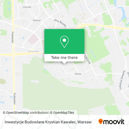 Карта Inwestycje Budowlane Krystian Kawalec