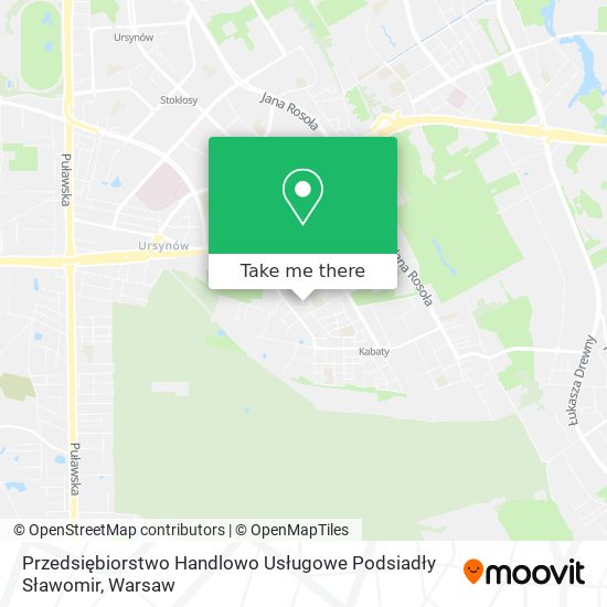 Przedsiębiorstwo Handlowo Usługowe Podsiadły Sławomir map