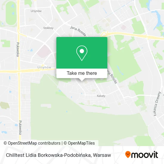 Chilltest Lidia Borkowska-Podobińska map