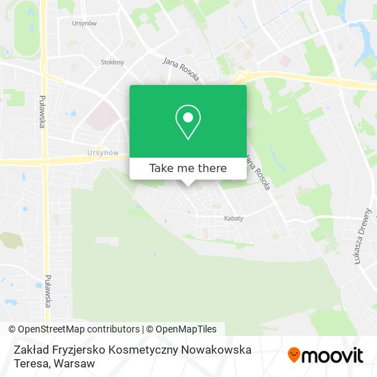 Zakład Fryzjersko Kosmetyczny Nowakowska Teresa map