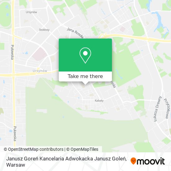 Janusz Goreń Kancelaria Adwokacka Janusz Goleń map